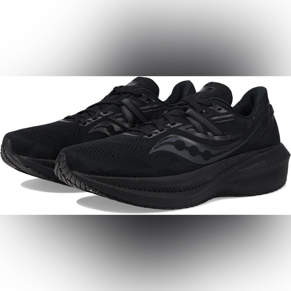 Saucony Men’s Black Triumph 20 Running Shoes Athletic Workout Size 11 Walking‎ - Picture 1 of 12